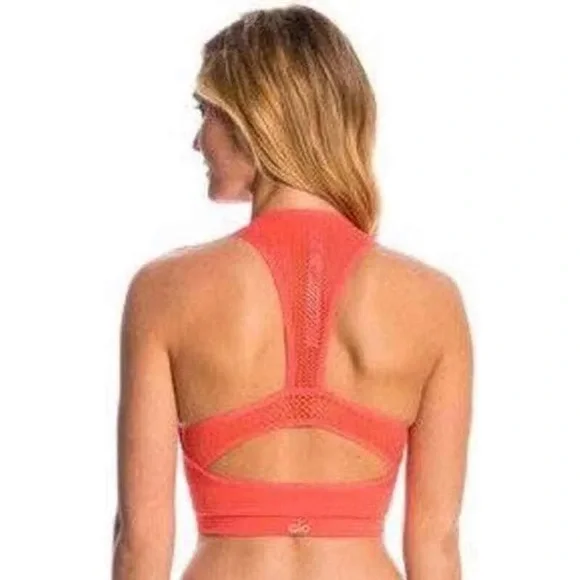 ALO Yoga | Tops | Alo Yoga Power Crop Racerback Bra Size Small In Guava |  Poshmark
